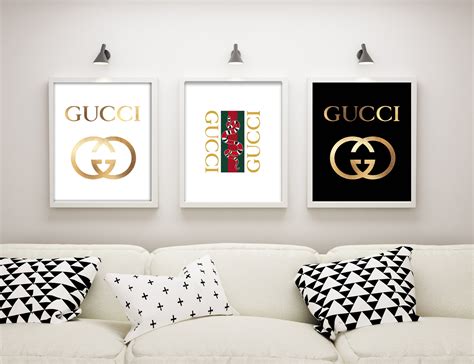 gucci wallart|gucci wallpaper home decor.